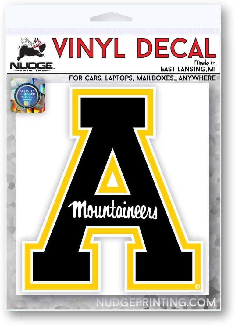 Nudge Printing Collegiate NCAA Car Decal Made from Premium Weatherproof Vinyl (Appalachian State University) - Image 4